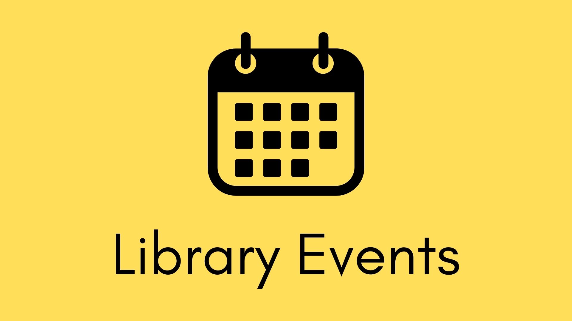 Library events